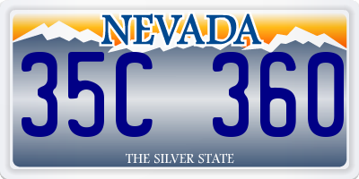 NV license plate 35C360