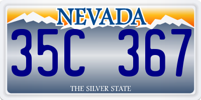 NV license plate 35C367