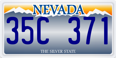 NV license plate 35C371