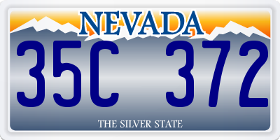 NV license plate 35C372