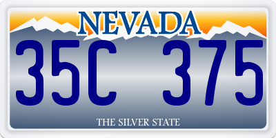 NV license plate 35C375