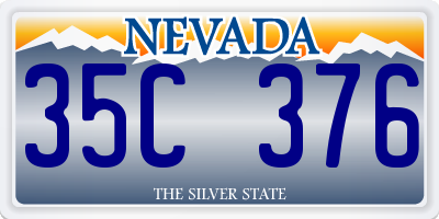 NV license plate 35C376