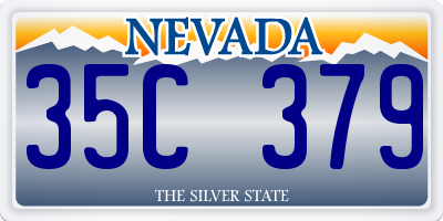 NV license plate 35C379