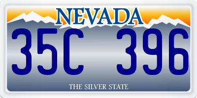 NV license plate 35C396
