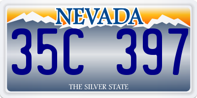 NV license plate 35C397