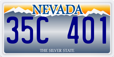 NV license plate 35C401
