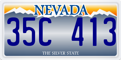 NV license plate 35C413