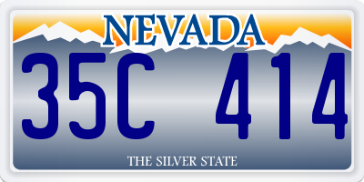 NV license plate 35C414