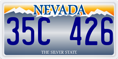 NV license plate 35C426