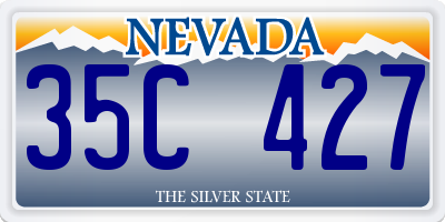 NV license plate 35C427