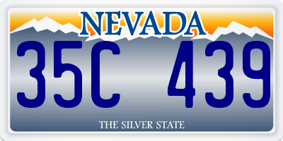 NV license plate 35C439