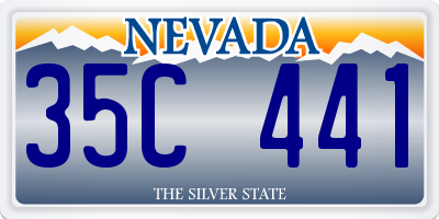 NV license plate 35C441