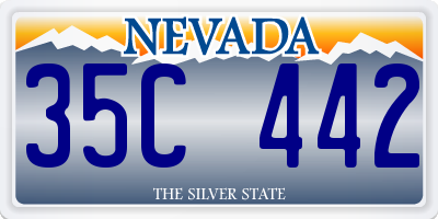 NV license plate 35C442