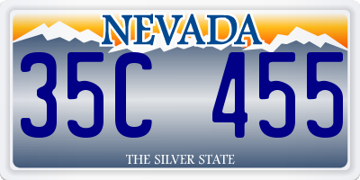 NV license plate 35C455