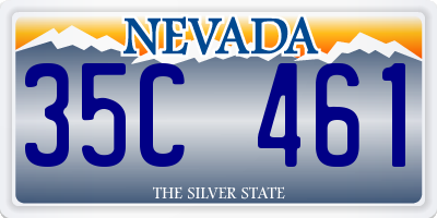 NV license plate 35C461