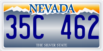 NV license plate 35C462