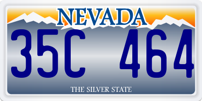 NV license plate 35C464