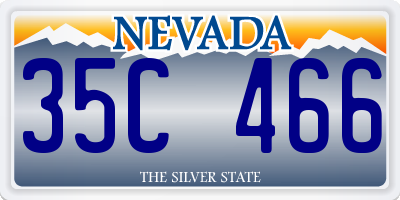 NV license plate 35C466