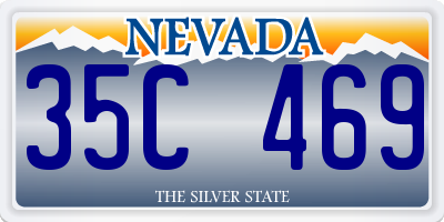 NV license plate 35C469