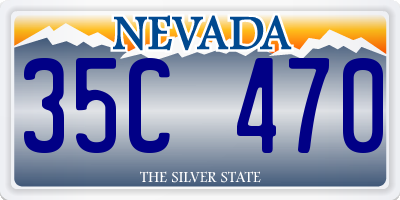 NV license plate 35C470