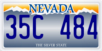 NV license plate 35C484