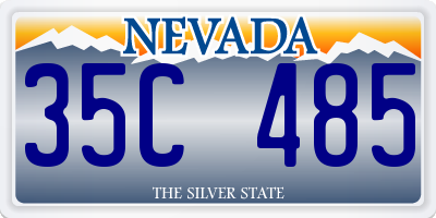 NV license plate 35C485