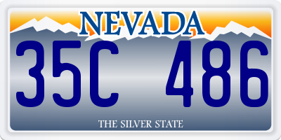 NV license plate 35C486