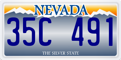 NV license plate 35C491