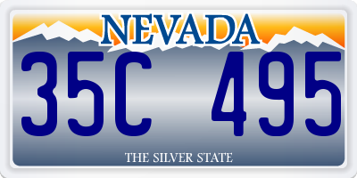 NV license plate 35C495