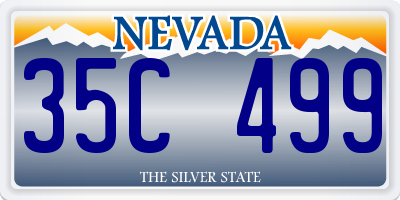 NV license plate 35C499