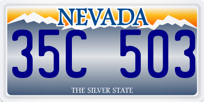 NV license plate 35C503