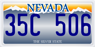 NV license plate 35C506