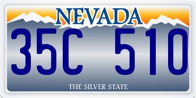 NV license plate 35C510