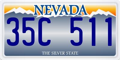 NV license plate 35C511