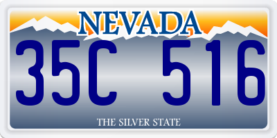 NV license plate 35C516