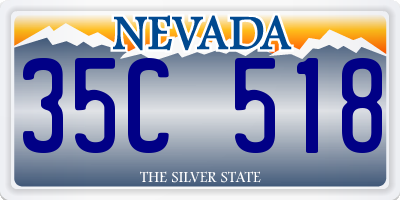 NV license plate 35C518