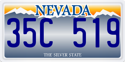 NV license plate 35C519