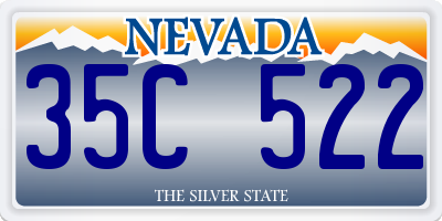 NV license plate 35C522