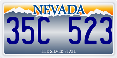 NV license plate 35C523