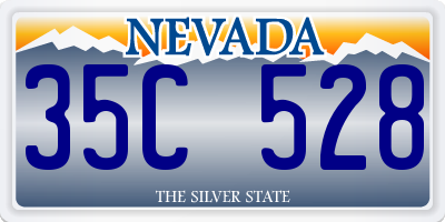 NV license plate 35C528