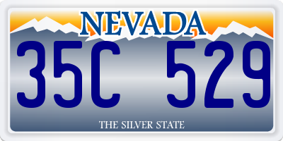 NV license plate 35C529