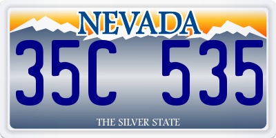 NV license plate 35C535