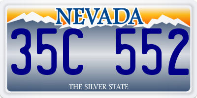NV license plate 35C552