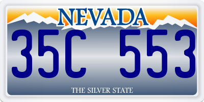 NV license plate 35C553