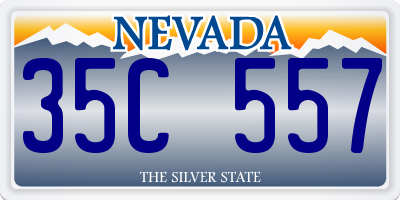 NV license plate 35C557