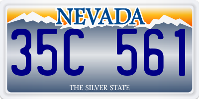 NV license plate 35C561