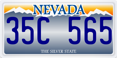 NV license plate 35C565