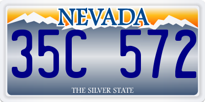 NV license plate 35C572