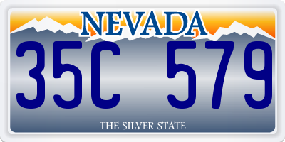 NV license plate 35C579