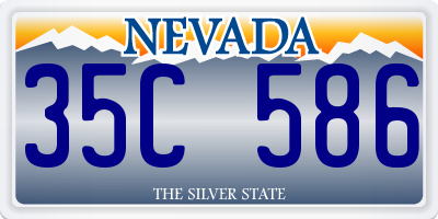 NV license plate 35C586